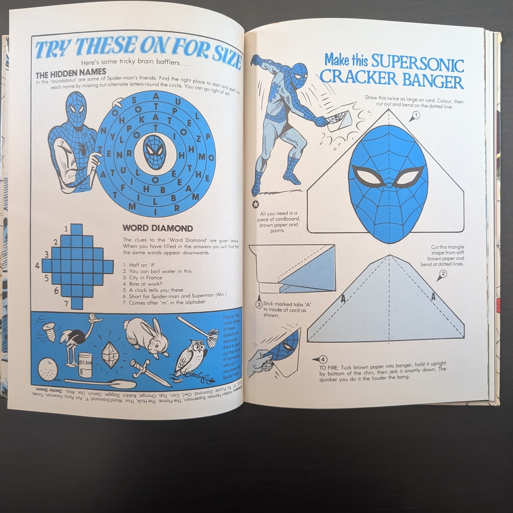 💥Collectible 1981 UK Only Release Marvel Spider-Man Annual Comic Book Hardcover - Picture 3 of 11